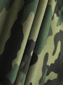 Bộ đồ nỉ ngụy trang mùa thu đông dành cho nam, áo nỉ có mũ trùm đầu ngụy trang, quần chạy bộ bằng nỉ ngụy trang phù hợp cho các môn thể thao ngoài trời, trang phục hàng ngày, du lịch, v.v. - xanh quân đội - Xem 6