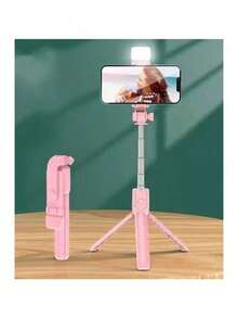 Mini 360º Selfie Stick Bluetooth Tripod Stick S03 - With Colored Led - View 6