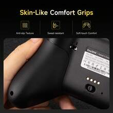 EasySMX X05 Pro Wireless Game Controller, PC Controller, Silent Buttons/Dual-Stage Triggers/8-Way D-Pad/Soft Rubber Grip/Hall Effect Joystick/RGB Lighting/Programmable Buttons/1000mAh Large Battery/Multi-Mode Connection Switch. Compatible With PC/Switch/Mobile/Steam/TV, Dual Vibration Motors, Pulse Triggers. - Black - View 11