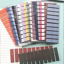 32 Packs (6400 Sheets) / 23 Packs (4600 Sheets) / 14 Packs (2800 Sheets) / 10 Packs (2000 Sheets) 7 Packs (1400 Sheets) / 6 Packs (1200 Sheets) Semi-Transparent PET Sticky Notes, Index Stickers, Indicator Stickers, Solid Color Attractive Index Stickers, Student & Office Supplies - Multicolor - View 6