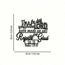 HELLOYOUNG 1pc "All Things Are Possible With God" Metal Wall Art - Matthew 19:26 Bible Verse, Suitable For Home, Living Room, Patio Or Garden Decor, Balcony, Decorative Sculpture, Home Decor, Room Decor, Wall Decor, Birthday, Graduation Gift - Multicolor - View 14