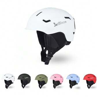JetBlaze [FREE Balaclava + Liner]JetBlaze 1 PC Ski Snowboard Helmet Adjustable Shockproof Warm Winter Sports Helmet.