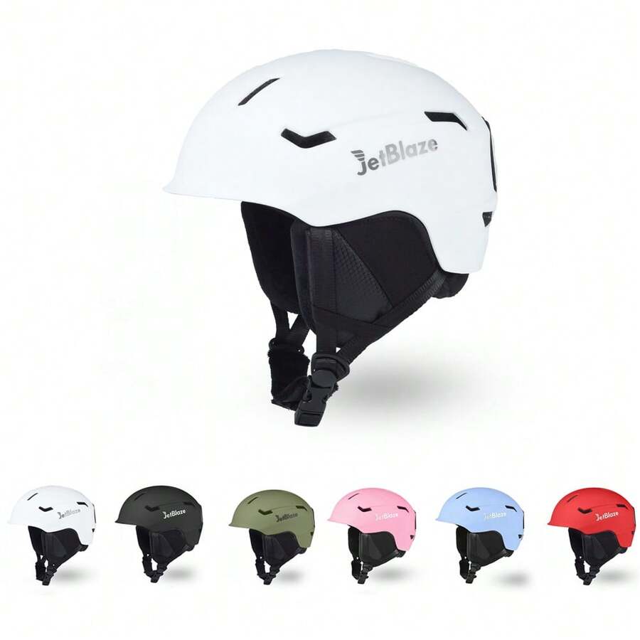 [FREE Balaclava + Liner]JetBlaze 1 PC Ski Snowboard Helmet Adjustable Shockproof Warm Winter Sports Helmet.