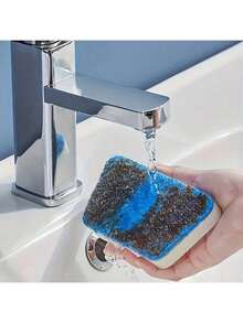 1pc Long Handle Sponge Head Cleaning Brush, Strong Decontamination, Easy To Clean Bathroom Wall Tiles, Suitable For Home Cleaning, Makes Cleaning More Effortless And Efficient.