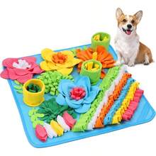 Snuffle Dogs, 20x20 Pet Treat Feeding, Interactive Dog Puzzle Toy Boredom, Slow Eating, Keep Busy, Pet Foraging Small Medium Large Dogs Cats Rabbits - 20x20吋+藍色 - 查看 1