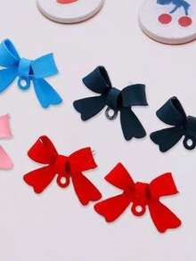 Pendientes de botón minimalistas con lazo elegante, joyería de alta gama