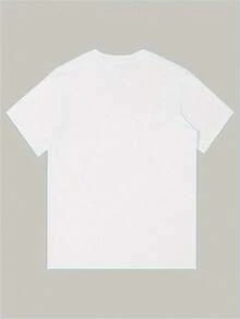 Camiseta del Día de San Valentín, diseñada con una "rosa" creativa en 3D, hecha de tela de punto para mayor comodidad y confort.Camisa de Manga Corta Ligera para Hombre, Adecuada para Varias Ocasiones, como Negocios, Ocio, Deportes al Aire Libre, Fiestas, en Stock - Blanco - Ver 6