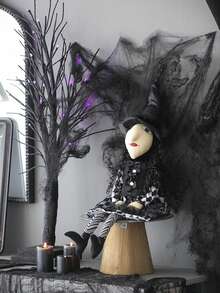 21"H Halloween Sitting Witch Decor