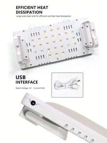 LULAA Hand Pillow Nail Lamp, UV Gel Nail Lamp LED Nail Light Fast Dryer For Gel Polish Curing Large Space Manicure Tool - Multicolor - View 6