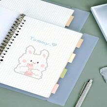 8pcs/Set Loose Leaf Divider Pages, Colored Separation Sheets For Notebooks, Diaries, Planners - Pink, Purple, Green, Blue - Learning Supplies, Back To School, Office Stationery, Birthday, Thanksgiving Gifts, School Prizes And Rewards