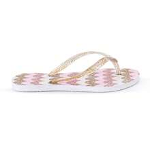 Women's Customized Flip-Flop Sandal With Original Print - Glitter - View 4