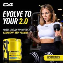 C4 Original Pre Workout Powder Fruit Punch - Vitamin C For Immune Support - Sugar Free Preworkout Energy For Men &Amp; Women - 150mg Caffeine + Beta Alanine + Creatine - 60 Servings - Flavor NameB - 查看 4