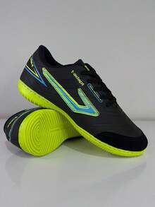 CHUTEIRA FUTSAL TOP PREMIUM VERDE, QUADRA, SALÃO,ESPORTE ,LAZER ,FRENTE COURO - Verde - Visão 2