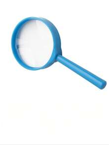 1 件彩色手持式 60 厘米放大镜，高清高倍学生专用阅读放大镜，便携且材质