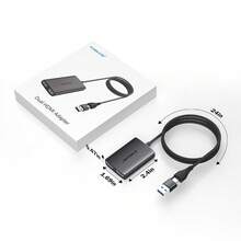 Lemorele HD10 Type C/USB 3.0 To Dual HDTV Adapter 1080P 60Hz Extend 2 Different Screen Compatible With Apple M1 M2 Windows Type C/USB 3.0 Hub - Black - View 8