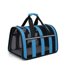 Large Capacity Cat Carrier, All-Season Outdoor Pet Breathable Portable Sling Bag, Foldable Handheld Dog/Cat Carrier - Orange - View 13