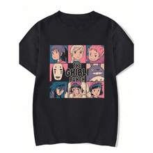 T-Shirt Films Anime Japanese Manga Otaku Geek Nerd Shirt Blouse Unisex Male Female 100% Cotton Top Premium Streetwear New Release Fast Shipping Various Colors!! Plus Size - 黑色 - 查看 1