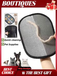 宠物毛发去除手套，3 件静电宠物毛发去除器，高效宠物毛发美容手套，可重复使用的猫狗毛发去除器，适用于沙发、窗帘、地毯 - 彩色 - 查看 10