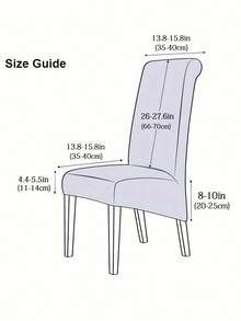 1 pezzo Coprisedia jacquard per sala da pranzo, coprisedia di taglia extra large - Multicolore - Visualizzare 3