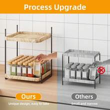 Superlele 2/3 Tier Bathroom Counter Organizer, Bathroom Counter Tray And Vanity Organizer, Wood Corner Countertop Tray For Home Decor, Dresser