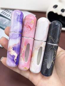 Marble Texture 5ml Perfume Filling Bottle Short Trip/Travel Small And Easy To Carry Reusable Spray For Men And Women General Fragrance Tool, Suitable For Daily And Mobile Use, Perfume Bottle - 彩色 - 查看 2