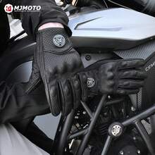 MJMOTO Găng tay lái xe máy nữ mùa hè, găng tay kín ngón, găng tay xe mô tô màu hồng, thiết bị xe mô tô địa hình có màn hình cảm ứng, cỡ S-XL. - A - Xem 11