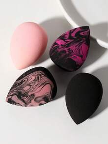 4PCS Makeup Sponge, Suitable For Cream And Powder Concealer, Loose Powder Makeup Applicator - Multicolor - View 2