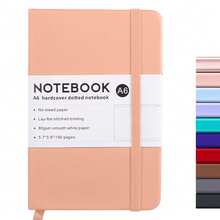 A6 PU 皮革笔记本记事本带丝带页标和笔架槽适合女士男士日记本书写 - 14.48 x 9.9 cm - 查看 13