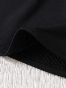 2pcs Girls Sweatshirt & Skirt Set, Fleece Crew Neck Pullover With Ribbon Bow + Skirt, Spring/Autumn