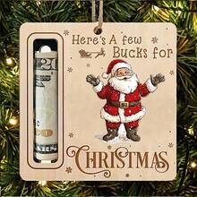 Christmas Decoration, Christmas Tree Wallet, Cute Wallet, Christmas Ornaments, Santa Claus, Deer - Multicolor - View 4