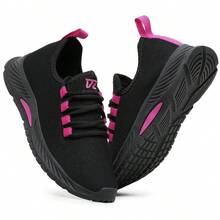 Women's Ultra Light Sport Walking Gym Fitness Running Shoes - 玫紅色 - 查看 5