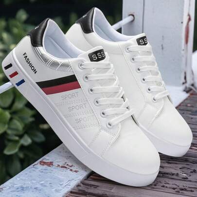 Flipark 男士低帮休闲运动鞋，透气平底厚底鞋，青年百搭防滑鞋，适合青少年夏季休闲或户外运动或度假旅行或毕业礼物或生日礼服配饰