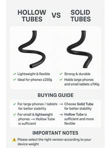 可折叠 360° 可调节手机/平板电脑支架，书桌/床螺旋安装支架，带防滑夹，兼容 、Android 手机，生日、家人、朋友礼物，360 度旋转，床上懒人支架，手机支架 - 彩色 - 查看 6