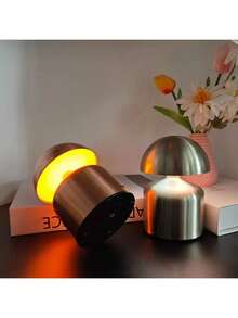 Modern Cordless Mushroom Touch Lamp, Dimmable Brightness, USB Rechargeable, Portable Adjustable Desk Lamp, Suitable For Home Decor, Bedside Or Tabletop, Perfect Holiday Gift