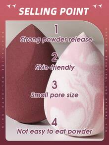 4PCS Makeup Sponge, Suitable For Cream And Powder Concealer, Loose Powder Makeup Applicator - Khaki - View 6
