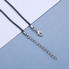 In Stock Instant Dispatch Vintage Black Leather Choker Hollow Teardrop Pendant Necklace Brown Acrylic Waterdrop Necklace Black Suede Clavicle Chain Boho Resin Statement Necklace Jewelry Women BENB - 1 - 查看 6