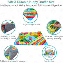 Snuffle Dogs, 20x20 Pet Treat Feeding, Interactive Dog Puzzle Toy Boredom, Slow Eating, Keep Busy, Pet Foraging Small Medium Large Dogs Cats Rabbits - 20x20吋+藍色 - 查看 2