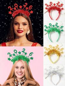 New 2026 Christmas Headbands, Creative Headpieces For Christmas Party, Photo Props, Christmas DecorationsChristmas New Year's Eve Party Hair Hoop Hair Accessories Suitable For Christmas New Year Party Gathering Wear,Gifts,Travel,Gifts For Women,Hair Stuff,Stocking Stuffers