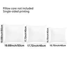 4PCS White And Red Christmas Pillowcase Decorative Winter Snowflake Throw Pillow Cover Christmas Cushion Cover Indoor Sofa Room Decoration Red Single Sided Pillow Core Free - Red and White - View 2