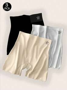 3pc Underskirt Shorts Deportivas Para Mujer Sweat Shorts Lady Tight Under Shorts For Women Elastic Short - 米色 - 查看 1