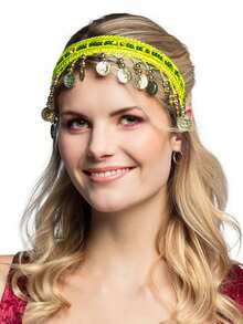 Women Belly Dance Costumes Hair Hoop Dance Head Headband Head Chain Stage Performance Decor Accessories - Multicolor - View 5