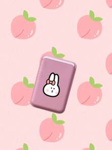 1pc Custom New Fashion Creative Premium Faux Leather Magnetic Card Holder, Compatible With IPhone - Ultra Slim Protective Design, Holds 1-3 Credit Cards Or ID, ID Card Holder Thin Wallet Magnetic Closure - Pink - View 6