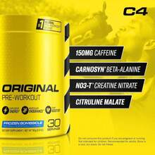 C4 Original Pre Workout Powder Fruit Punch - Vitamin C For Immune Support - Sugar Free Preworkout Energy For Men &Amp; Women - 150mg Caffeine + Beta Alanine + Creatine - 60 Servings - Flavor NameB - 查看 2