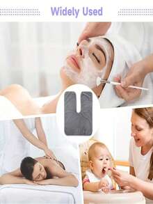 1/6/12条装沙龙面部按摩巾，超柔软微纤维定制面部裹敷SPA美容护理面部裹敷巾 - 多色 - 查看 8