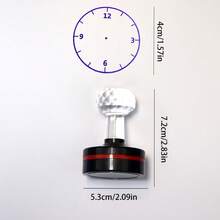 Con dấu đồng hồ tròn lớn, Con dấu thời gian, Đồ dùng giảng dạy, Đồ dùng văn phòng, Con dấu khen thưởng giáo viên, Con dấu bài tập về nhà, Con dấu thời gian, Hiệu quả và di động, Quản lý thời gian, Đồ dùng văn phòng và giáo dục, Chất liệu ABS, Công cụ khen thưởng lý tưởng - Thiết kế hiệu quả và di động, Dễ dàng điền - Một cỡ - Xem 9