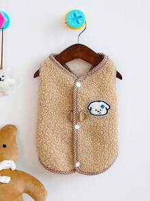 秋冬新款宠物服装批发，泰迪/贵宾犬羊毛背心