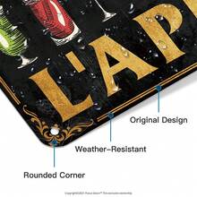 Putuo Decor Putuo Decor 1 pièce Panneau métallique vintage français, La Prière de l'Apéro, Décoration murale pour maison, ferme, bar, pub, club, Man Cave, 7,8 x 11,8 pouces