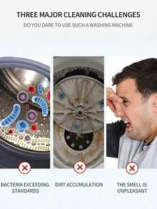 洗衣机清洁片 - 家用洗衣机专用泡腾深层清洁除臭片 - 彩色 - 查看 4