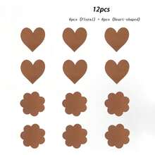 12片装一次性隐形贴片，自粘，透气超薄，适用于婚礼摄影用品