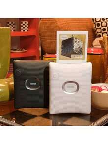 FujiFilm SQ Link Mobile Photo Printer (Includes 20 Sheets Of Photo Paper) Square Image Quality HD Output Wireless Bluetooth Fast Connection Student Gathering Home Sharing Snail Green